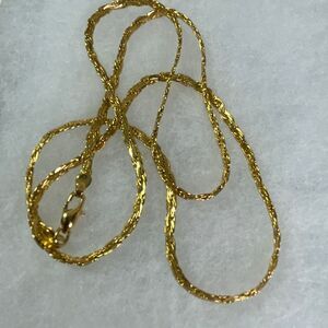 VTG Byzantine or woven link flat lay necklace.Appx 28” long. No signs of wear. L